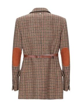 Dondup Houndstooth Blazer Jacket - 100% Virgin Wool